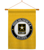 Proud Girlfriend Soldier - Military Americana Vertical Impressions Decorative Flags HG108542 Made In USA