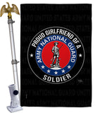Army Proud Girlfriend Soldier - Military Americana Vertical Impressions Decorative Flags HG108546 Made In USA