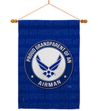 Proud Grandparent Airman - Military Americana Vertical Impressions Decorative Flags HG108550 Made In USA