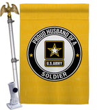Proud Husband Soldier - Military Americana Vertical Impressions Decorative Flags HG108560 Made In USA