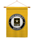 Proud Husband Soldier - Military Americana Vertical Impressions Decorative Flags HG108560 Made In USA