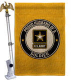 Proud Husband Soldier - Military Americana Vertical Impressions Decorative Flags HG108560 Made In USA