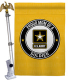 Proud Mom Soldier - Military Americana Vertical Impressions Decorative Flags HG108569 Made In USA