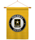 Proud Mom Soldier - Military Americana Vertical Impressions Decorative Flags HG108569 Made In USA