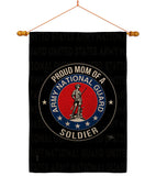 Army Proud Mom Soldier - Military Americana Vertical Impressions Decorative Flags HG108573 Made In USA