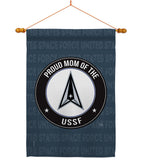 Proud Mom USSF - Military Americana Vertical Impressions Decorative Flags HG108576 Made In USA