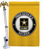 Proud Sister Soldier - Military Americana Vertical Impressions Decorative Flags HG108578 Made In USA