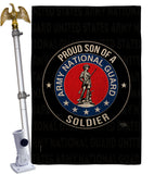 Army Proud Son Soldier - Military Americana Vertical Impressions Decorative Flags HG108591 Made In USA
