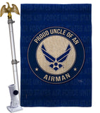 Proud Uncle Airman - Military Americana Vertical Impressions Decorative Flags HG108595 Made In USA