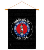 Army Proud Uncle Soldier - Military Americana Vertical Impressions Decorative Flags HG108600 Made In USA