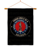 Army Proud Uncle Soldier - Military Americana Vertical Impressions Decorative Flags HG108600 Made In USA