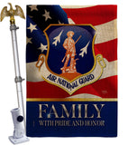 US Air National Guard Family Honor - Military Americana Vertical Impressions Decorative Flags HG108618 Made In USA