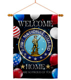 Welcome Home Army National Guard - Military Americana Vertical Impressions Decorative Flags HG108631 Made In USA