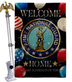 Welcome Home Army National Guard - Military Americana Vertical Impressions Decorative Flags HG108631 Made In USA