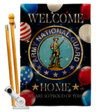 Welcome Home Army National Guard - Military Americana Vertical Impressions Decorative Flags HG108631 Made In USA