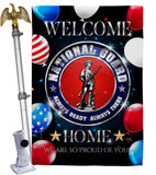 Welcome Home National Guard - Military Americana Vertical Impressions Decorative Flags HG108633 Made In USA