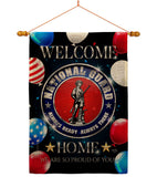 Welcome Home National Guard - Military Americana Vertical Impressions Decorative Flags HG108633 Made In USA