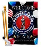 Welcome Home National Guard - Military Americana Vertical Impressions Decorative Flags HG108633 Made In USA