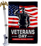 Honor Our Veterans - Military Americana Vertical Impressions Decorative Flags HG108638 Made In USA