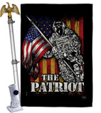 The Patriot - Military Americana Vertical Impressions Decorative Flags HG108639 Made In USA