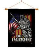 The Patriot - Military Americana Vertical Impressions Decorative Flags HG108639 Made In USA