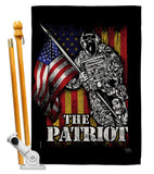 The Patriot - Military Americana Vertical Impressions Decorative Flags HG108639 Made In USA