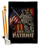 The Patriot - Military Americana Vertical Impressions Decorative Flags HG108639 Made In USA