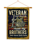 Veteran Brothers - Military Americana Vertical Impressions Decorative Flags HG108640 Made In USA