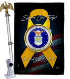 Support Air Force - Military Americana Vertical Impressions Decorative Flags HG108647 Made In USA