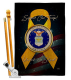 Support Air Force - Military Americana Vertical Impressions Decorative Flags HG108647 Made In USA