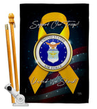 Support Air Force - Military Americana Vertical Impressions Decorative Flags HG108647 Made In USA