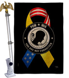 Support POW MIA Troops - Military Americana Vertical Impressions Decorative Flags HG108663 Made In USA