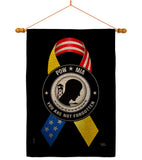 Support POW MIA Troops - Military Americana Vertical Impressions Decorative Flags HG108663 Made In USA