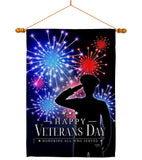 Honoring Who Served - Military Americana Vertical Impressions Decorative Flags HG108668 Made In USA