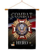 Veterans Hero - Military Americana Vertical Impressions Decorative Flags HG137166 Made In USA