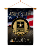 US Army Soldier for Life - Military Americana Vertical Impressions Decorative Flags HG137170 Made In USA