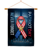 911 Never Forget - Military Americana Vertical Impressions Decorative Flags HG137290 Made In USA