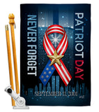 911 Never Forget - Military Americana Vertical Impressions Decorative Flags HG137290 Made In USA