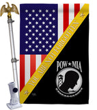 You Not Forgotten - Military Americana Vertical Impressions Decorative Flags HG140014 Made In USA