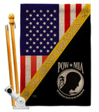 You Not Forgotten - Military Americana Vertical Impressions Decorative Flags HG140014 Made In USA