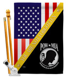 You Not Forgotten - Military Americana Vertical Impressions Decorative Flags HG140014 Made In USA