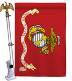 Marine Corps - Military Americana Vertical Impressions Decorative Flags HG140305 Made In USA