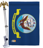 Navy - Military Americana Vertical Impressions Decorative Flags HG140306 Made In USA