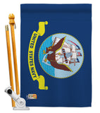 Navy - Military Americana Vertical Impressions Decorative Flags HG140306 Made In USA