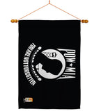 POW/MIA - Military Americana Vertical Impressions Decorative Flags HG140307 Made In USA