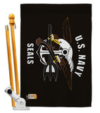 Navy Seals - Military Americana Vertical Impressions Decorative Flags HG140319 Made In USA