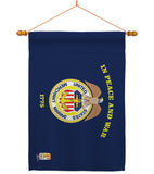 Merchant Marine - Military Americana Vertical Impressions Decorative Flags HG140347 Made In USA