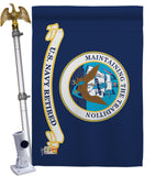 Retired Navy - Military Americana Vertical Impressions Decorative Flags HG140353 Made In USA