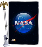 NASA - Military Americana Vertical Impressions Decorative Flags HG140602 Made In USA