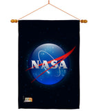 NASA - Military Americana Vertical Impressions Decorative Flags HG140602 Made In USA